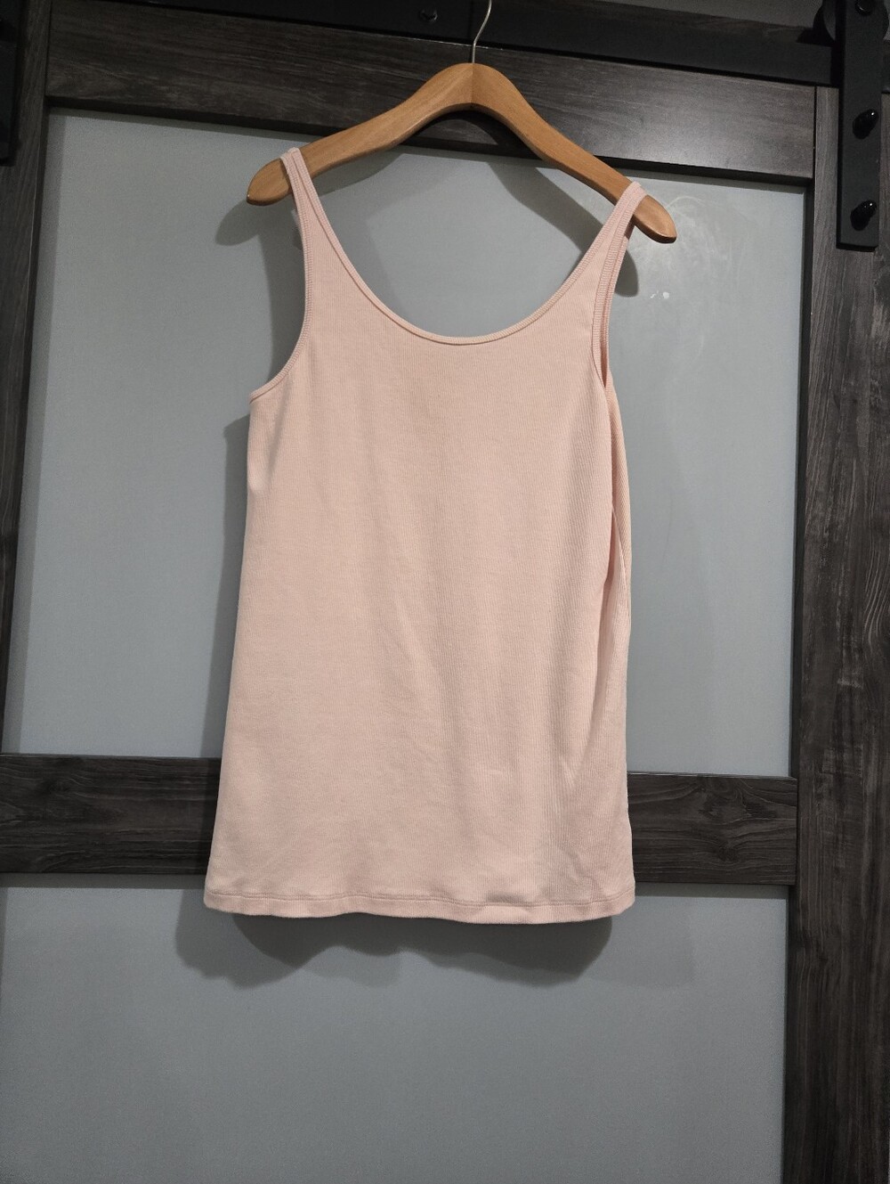 Eileen Fisher Organic Cotton Blend Ribbed Knit Peach Pink Size Large